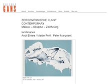 Tablet Screenshot of galerie-gans.at